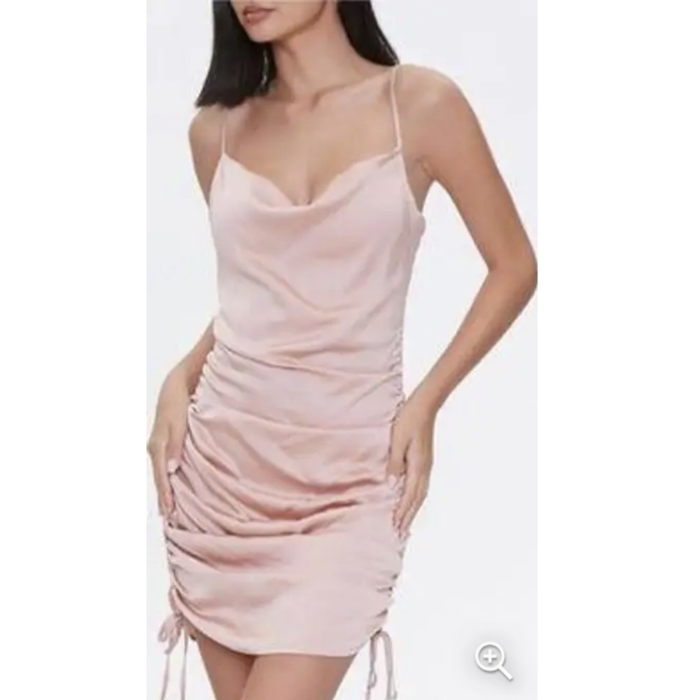 Free People intimately day to night side ruched slip dress xsmall